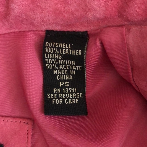Valerie by Valerie stevens pink jacket 100%suede - Picture 10 of 14